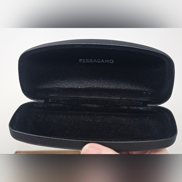 Salvatore Ferragamo Black Clamshell Glasses Case Sunglasses Case Hard shell - Picture 8 of 11